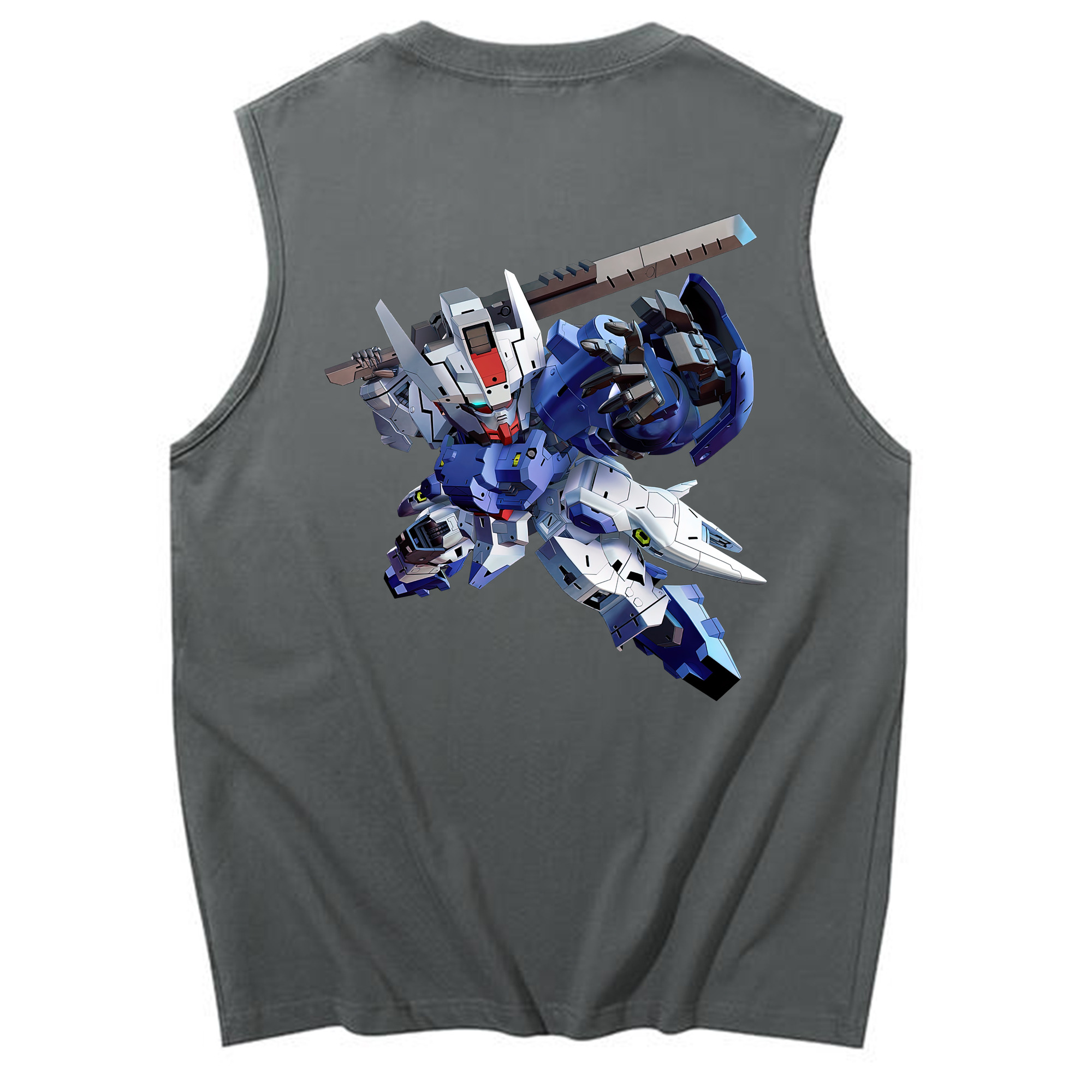 （画像用） 機動戦士ガンダム Mobile Suit Gundam コットン100％タンクトップ（背面プリント）